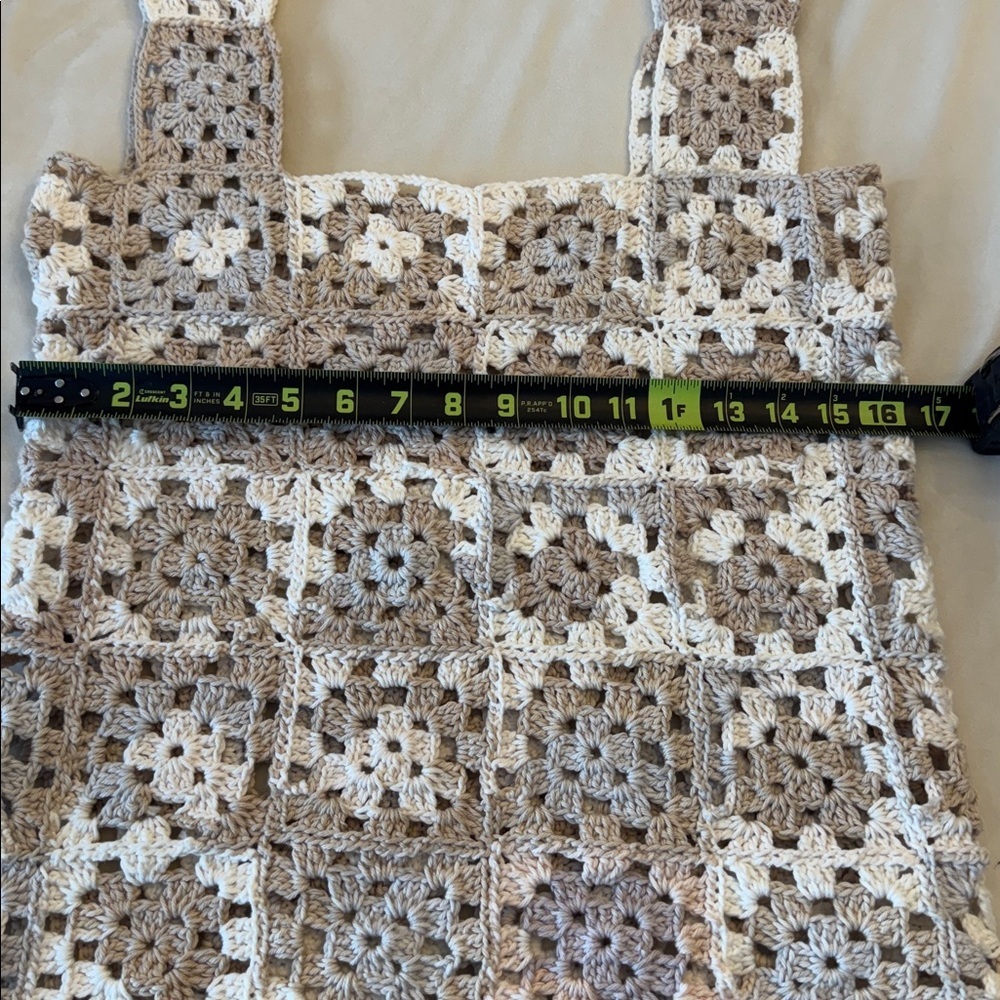HAND CRAFTED Granny Square Crochet Patchwork Tank Top, see measurements - Picture 7 of 10